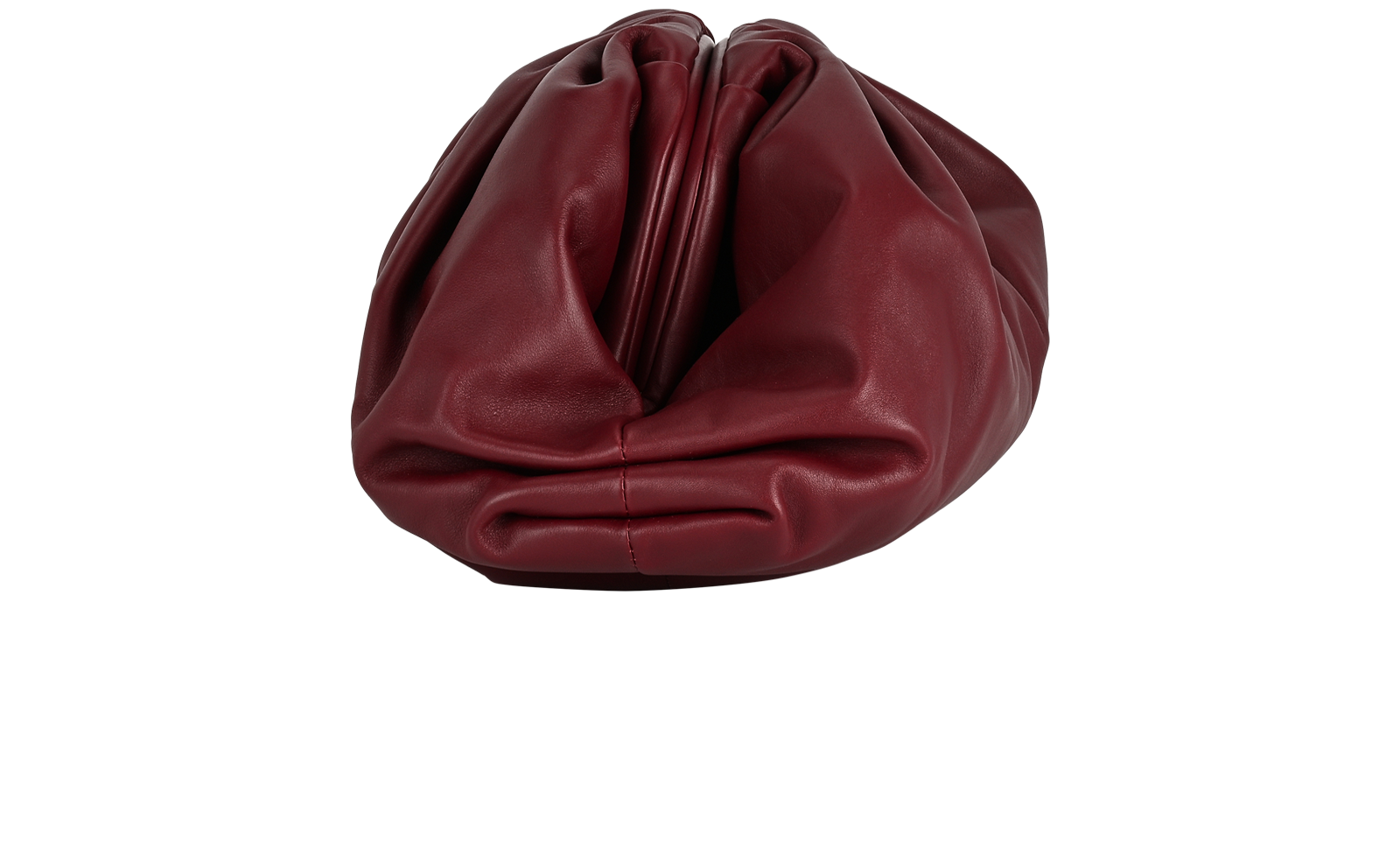 The Pouch Clutch, &pound;750, Handbags, Burgundy, Leather, Side view